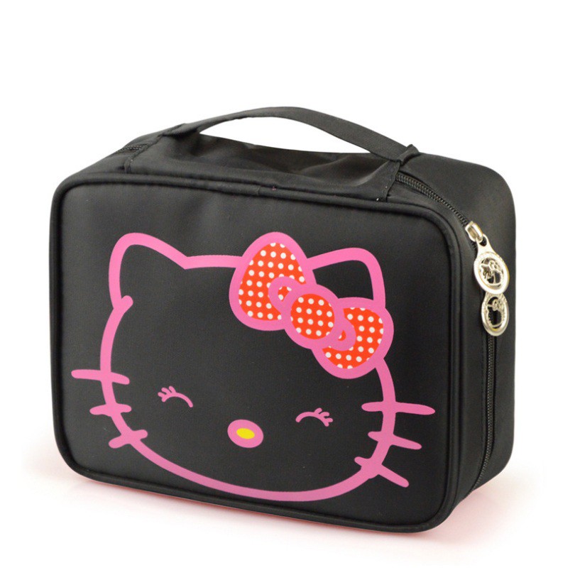 Túi đựng mỹ phẩm hình Hello Kitty chống thấm nước tiện dụng