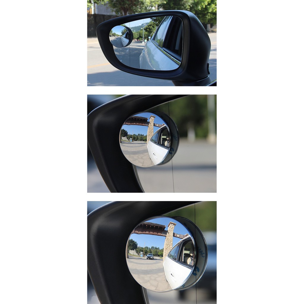 Gương Cầu Lồi Ô Tô Gắn Kính Hậu Có Viền Xoay 360 Xóa Điểm Mù | BigBuy360 - bigbuy360.vn