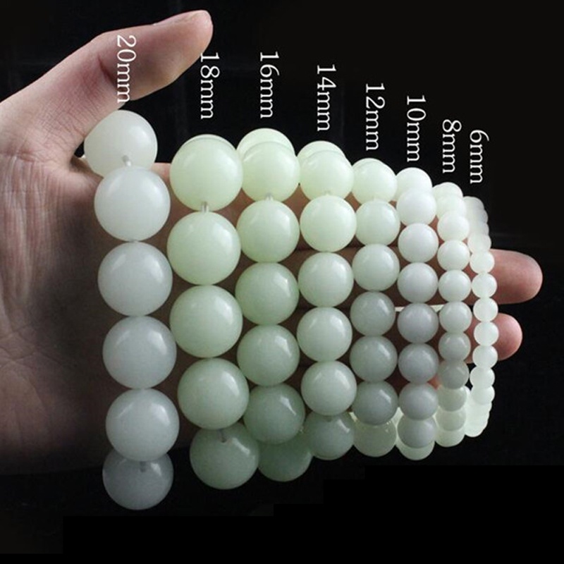 Vòng Tay Hạt Đá Phát Sáng Thời Trang Đường Kính 6mm-20mm 2022