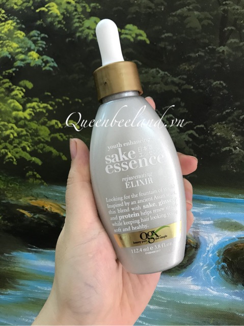 DẦU DƯỠNG TÓC OGX YOUTH ENHANCING + SAKE ESSENCE REJUVENATING ELIXIR