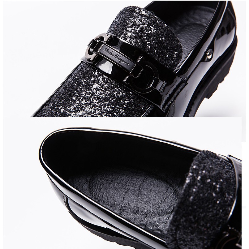 Giày sang trọng mới thiết kế độc đáo sáng bóng thích hợp đi tiệc cho nam