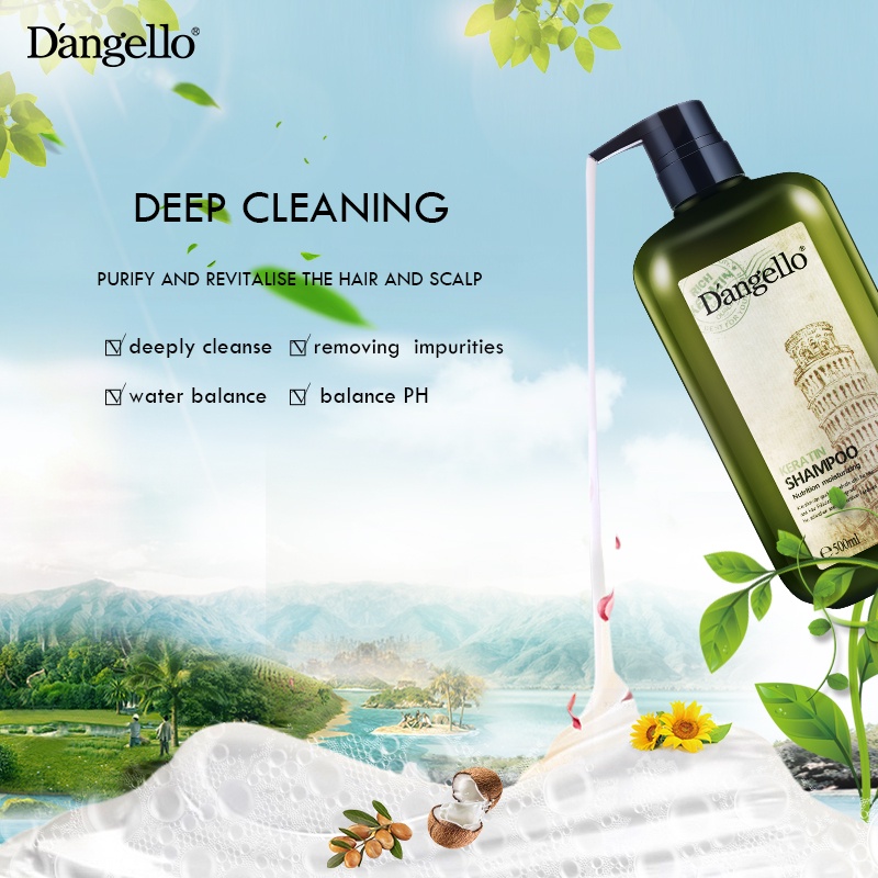 Dầu gội xả phục hồi siêu mượt Dangello Keratin 800ML chính hãng