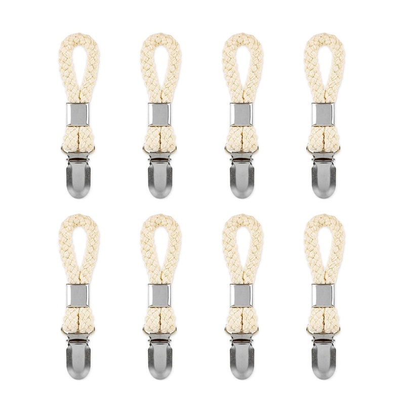 Set 8 Kẹp Dây Thừng Cotton Treo Khăn Tiện Dụng Cho Gia Đình