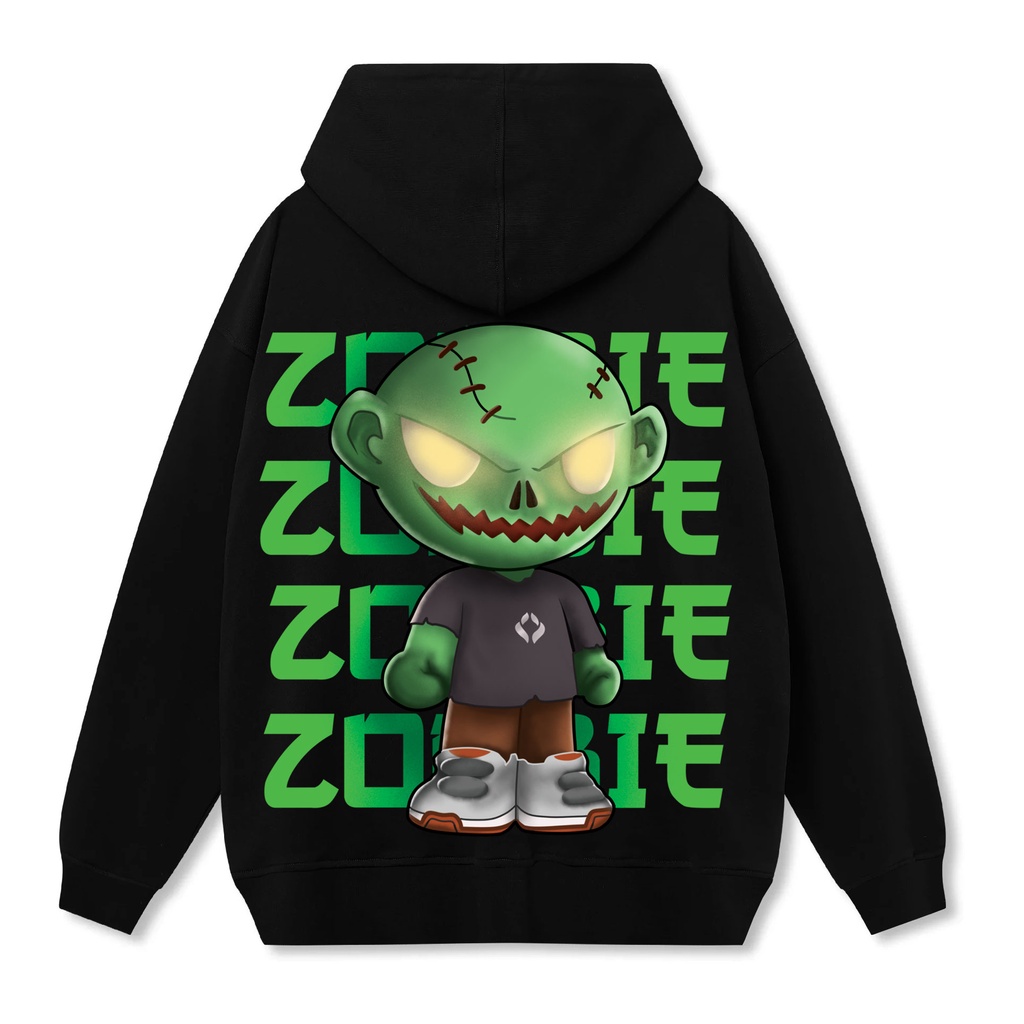 Áo Hoodie Nam Nữ Local Brand Zombie HD Mascot
