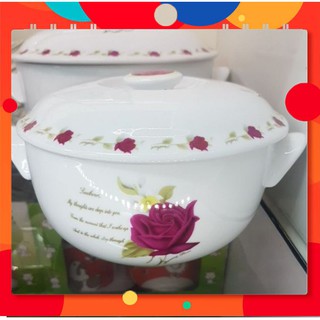 [ Giá sỉ ] Thố yến sứ chưng yến sào cao cấp có nắp.