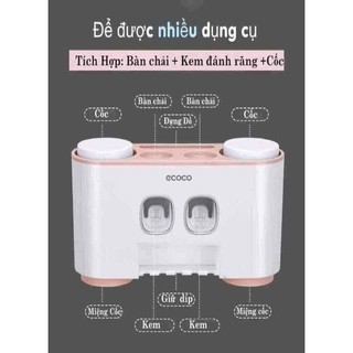 Dụng cụ nhả kem đánh răng kèm 4 cốc
