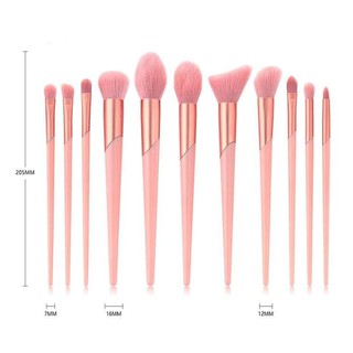 11 cọ trang điểm đánh phấn nền , vẽ mắt và môi
