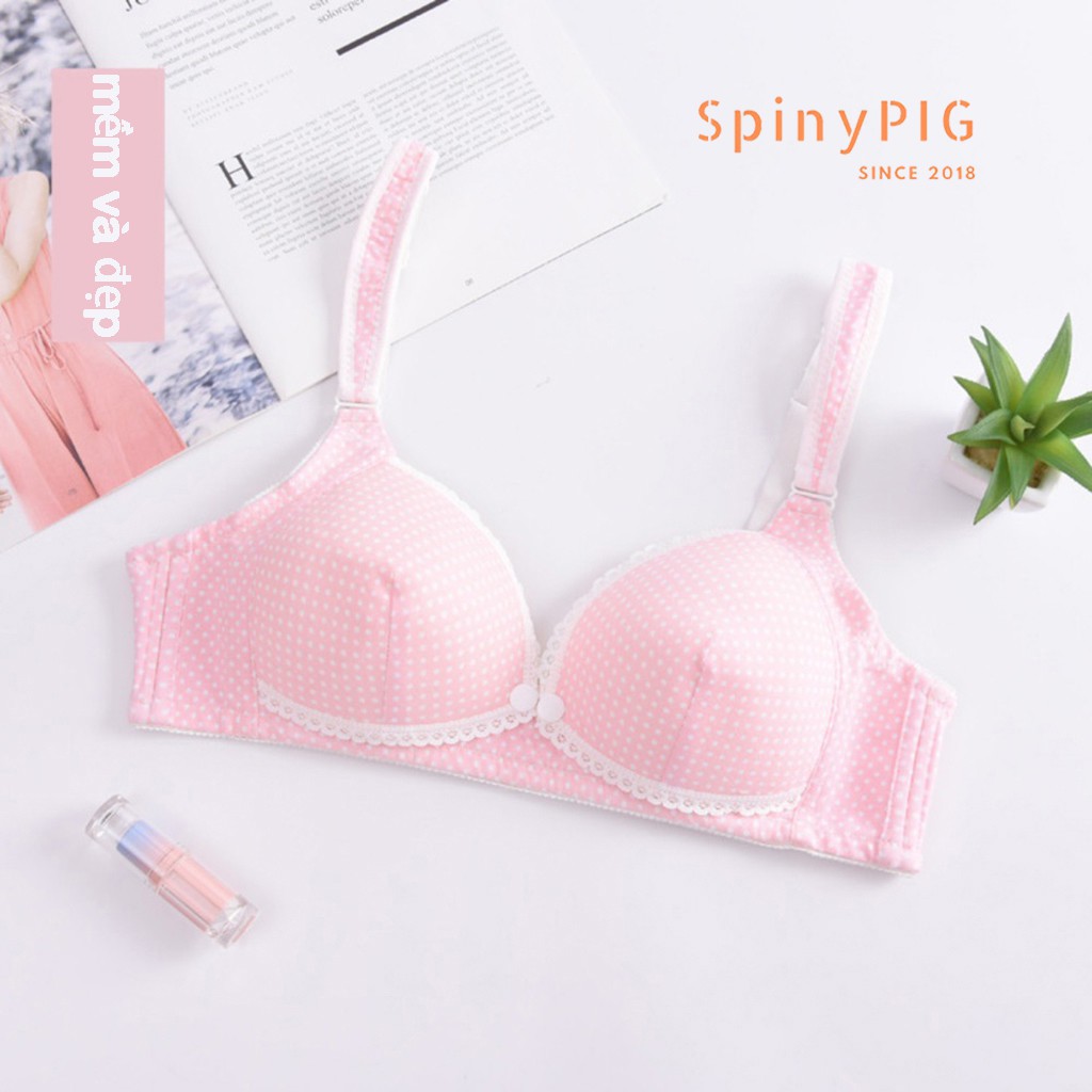 Áo lót bầu, áo lót cho bé bú cotton mở cúc trước tiện lợi chống chảy xệ, nhiều màu sắc quyến rũ