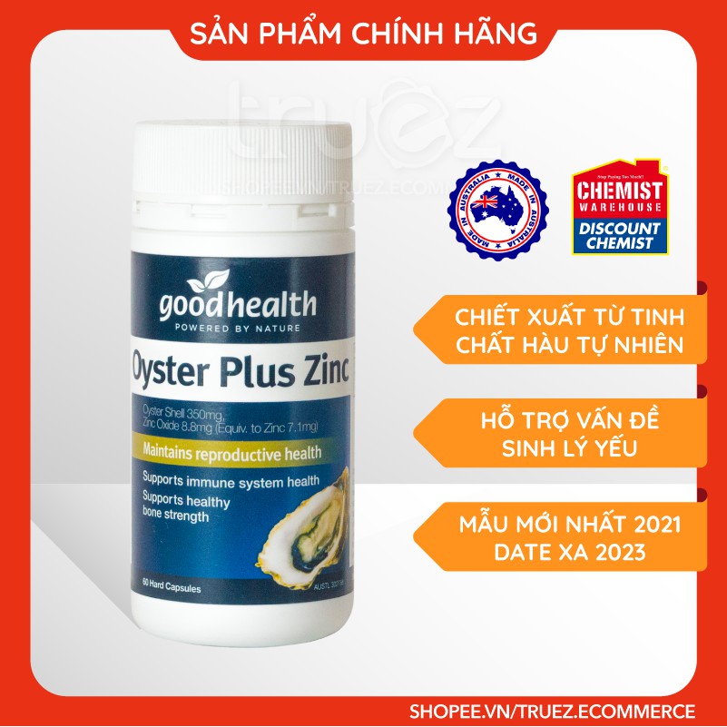 Tinh chất Hàu [ÚC] Goodhealth Oyster Plus Zinc [Chính hãng] | BigBuy360 - bigbuy360.vn