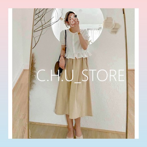 Chân Váy Kaki DÁNG DÀI CHUSTORE Nữ [FREESHIP] 🌸 Đầm mini xòe cạp cao ống rộng, cá tính bánh bèo Ulzzang HOT 🌸 | BigBuy360 - bigbuy360.vn