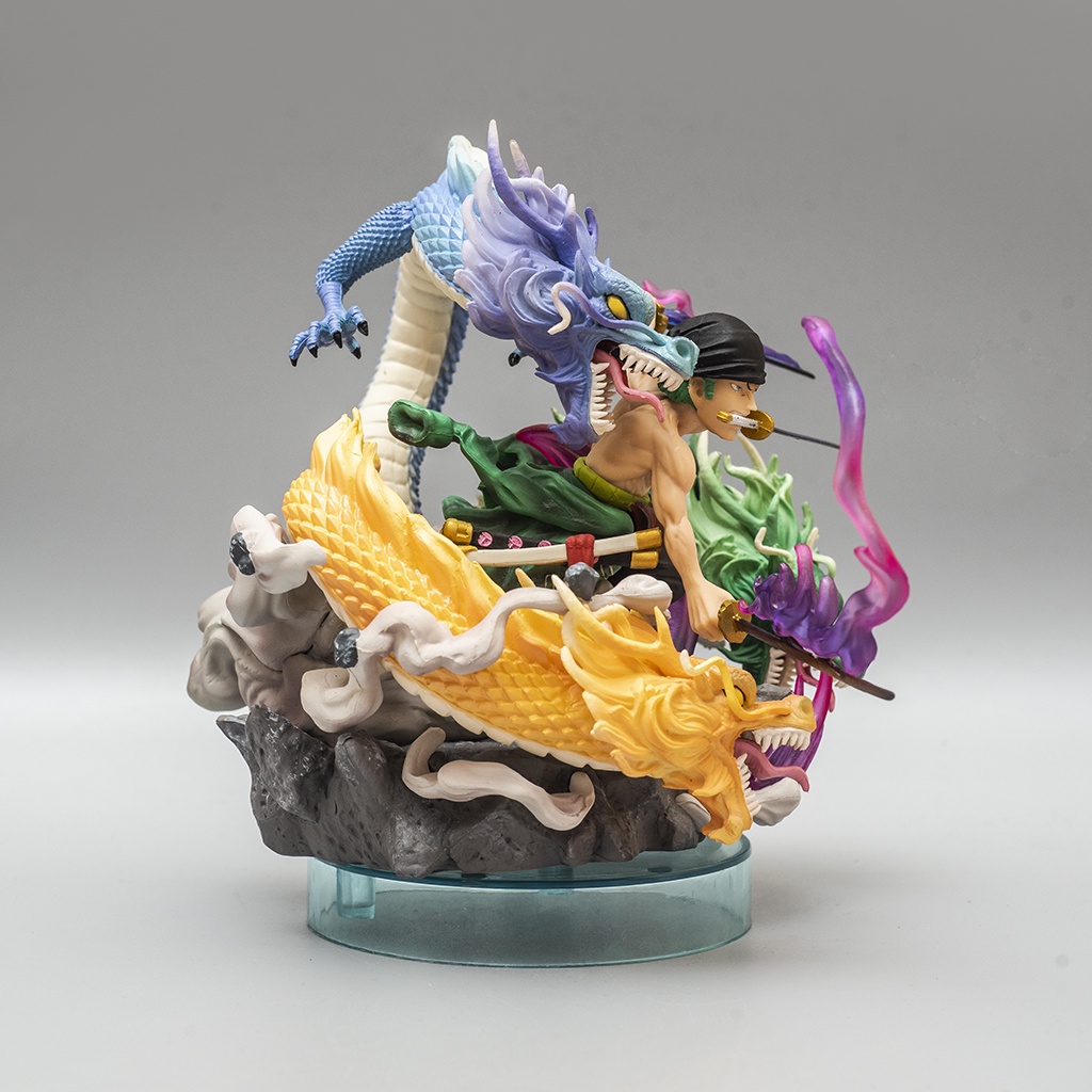 Mô hình One Piece Roronoa Zoro tam long 20cm - Mô hình nhân vật Onepiece Zoro băng Mũ Rơm Haki Shop