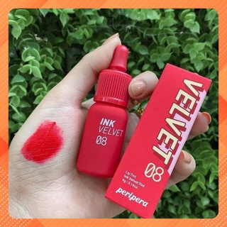 Son kem lì Ink Peripera Velvet 2019 màu 08 Đỏ Hồng