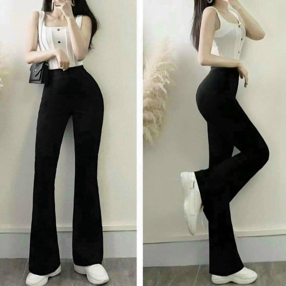 Quần LEGGING ỐNG LOE chất tăm co giãn, mặc siêu thoải mái