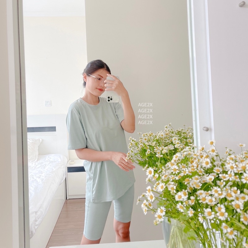 Siêu Phẩm Set Baby Đồ Bộ Nữ 🌿 màu mint cực yêu ở nhà hay đi dạo đều xinh