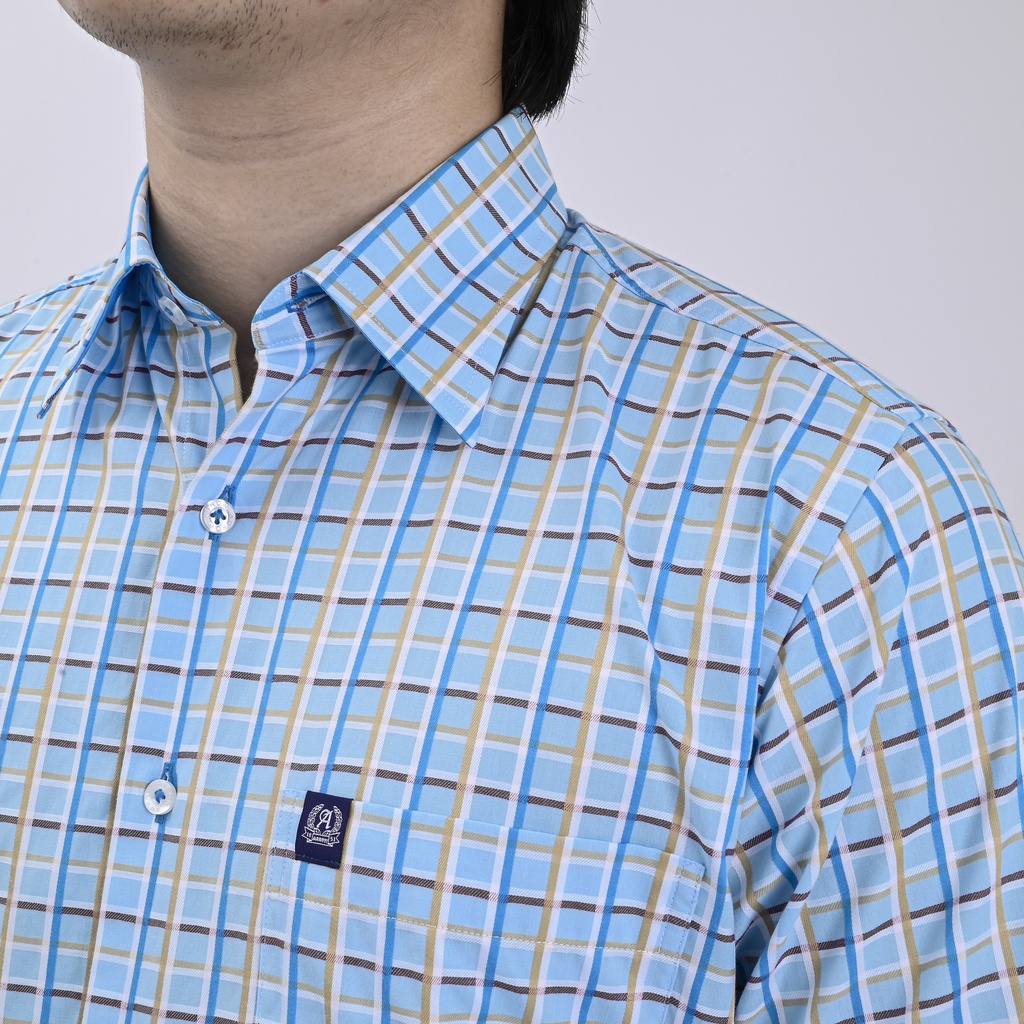 Áo sơ mi nam tay ngắn hiệu Arrow USA 1851 - Item AW21DBU hàng nhập khẩu chính hãng Thái Lan