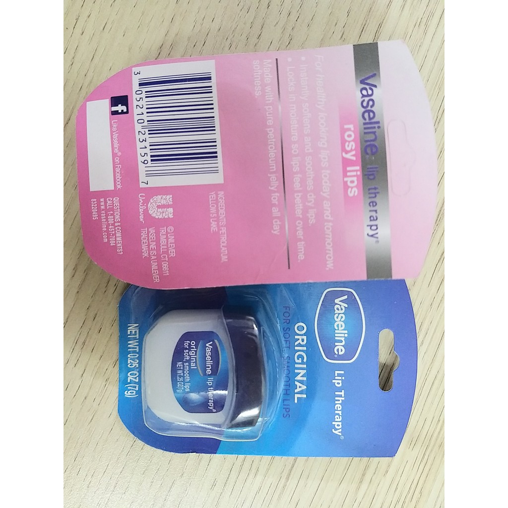 Son Dưỡng Môi Vaseline Dạng Hộp Cấp Ẩm Làm Mềm Mịn Môi, 7g Rosy - Original | BigBuy360 - bigbuy360.vn