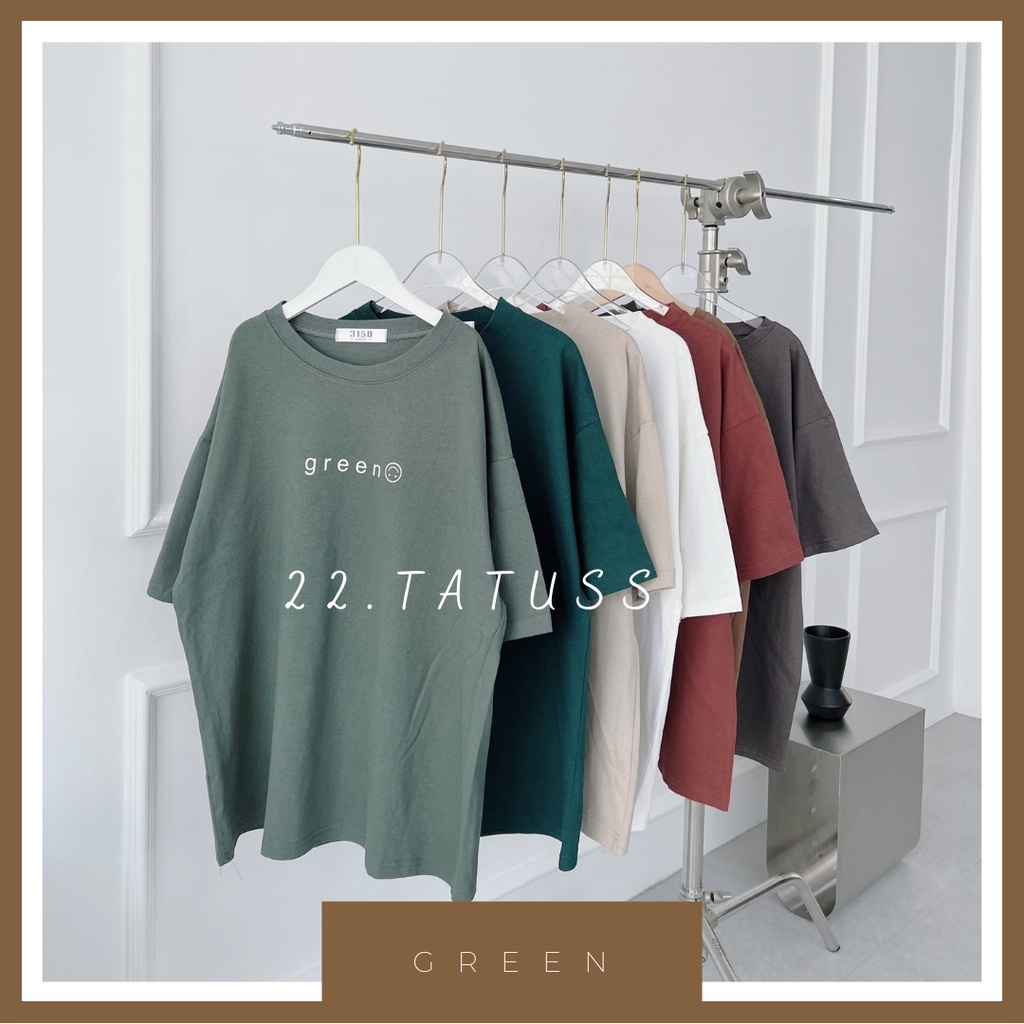 Áo thun cotton khô thoáng mát "GREEN"