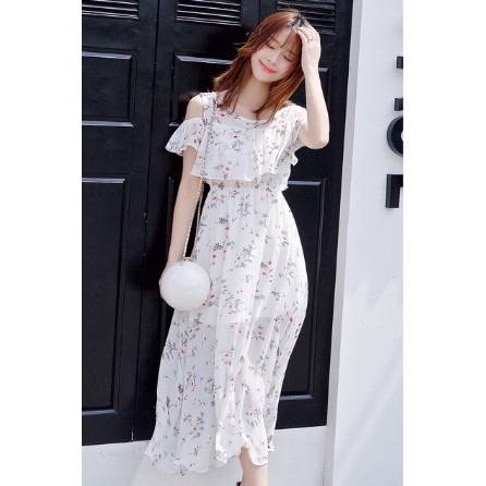 (CÓ SẴN)ĐẦM MAXI HOA TRẮNG ĐI BIỂN- ĐẦM DẠO PHỐ HOA TRẮNG DỊU DÀNG | BigBuy360 - bigbuy360.vn