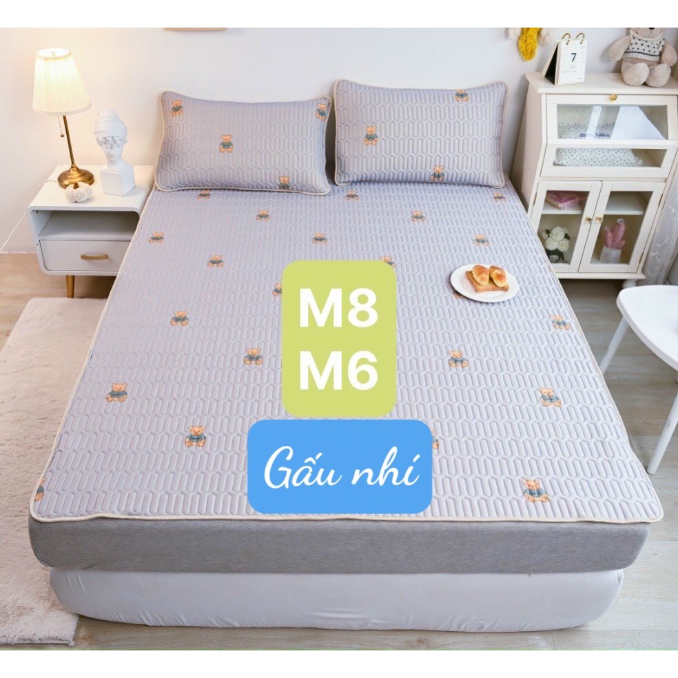 CHIẾU ĐIỀU HÒA 5D TECEL LATEX,1M6/1M8/2M2 -MẪU -THỎ VÀ HOA HỒNG