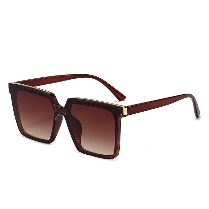 Kính mát nam nữ chống UV400 thiết kế mắt vuông dễ đeo màu sắc thời trang 3146