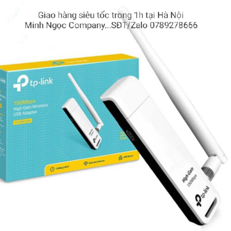 USB Thu Sóng WiFi TP link TL-WN722N - Hàng Chính Hãng