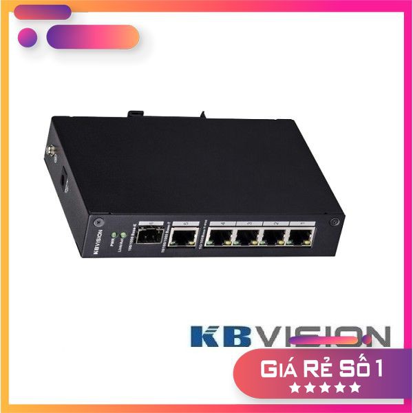 Switch KX-CSW04 PoE KBvision 5 Cổng Gigabit Ethnet Chống Sét 4KV | Bản Quốc Tế Cam Kết Chính Hãng