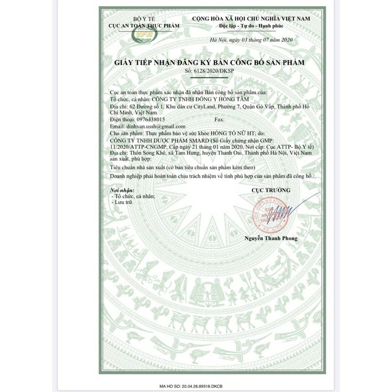 Viên uống điều hòa nội tiết tố Hồng Tố Nữ 500 viên