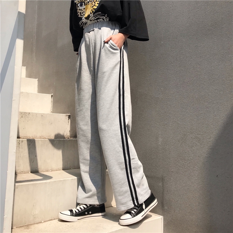 Quần dài lưng thun phong cách thể thao năng động cho nữ