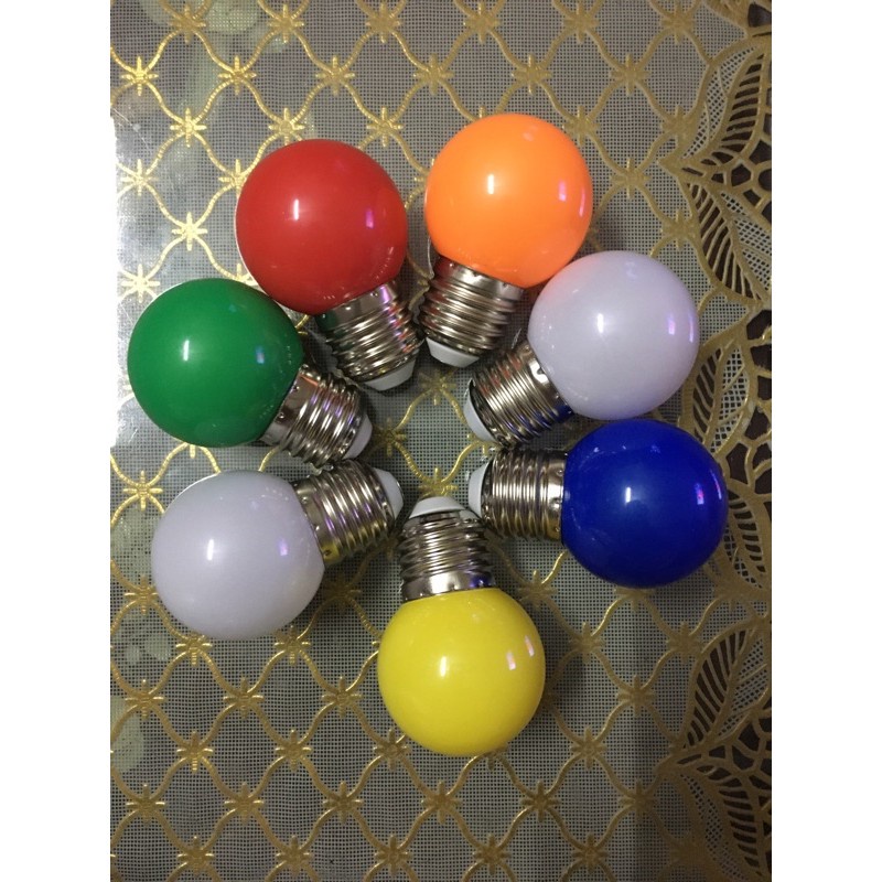 Bóng Led Chanh 1W Nhiều Màu, Bóng Led Trang Trí Sân Vườn, Quán Ăn