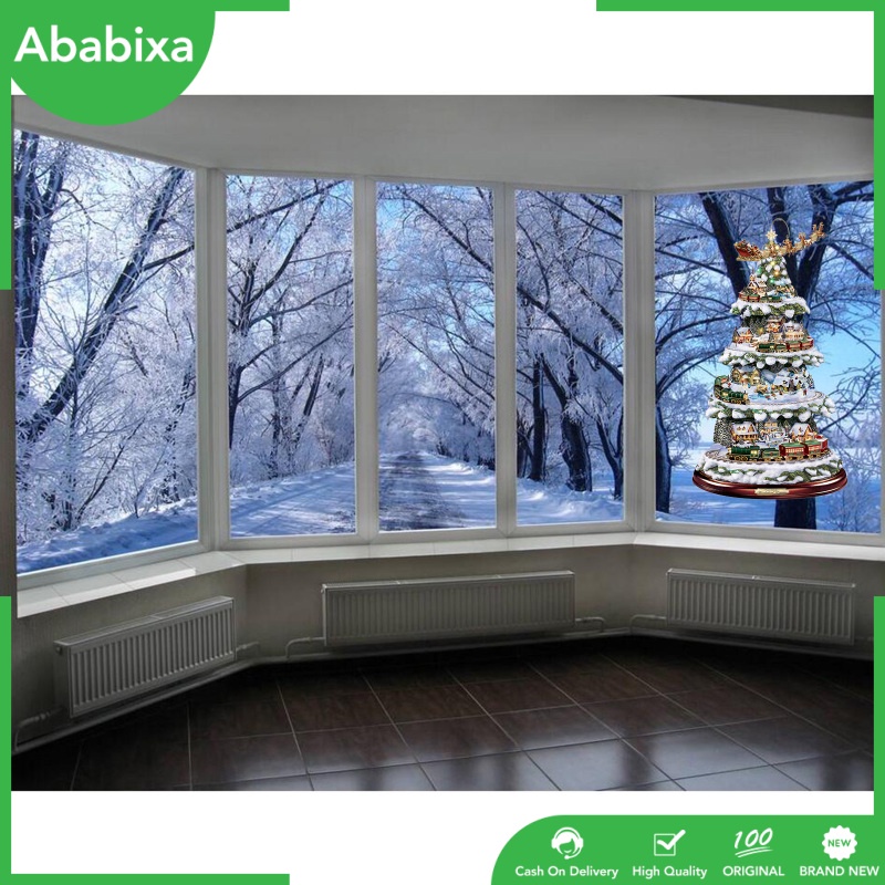 [Ababixa] Đề Can Dán Cửa Sổ Trang Trí Giáng Sinh Có Thể Tháo Rời