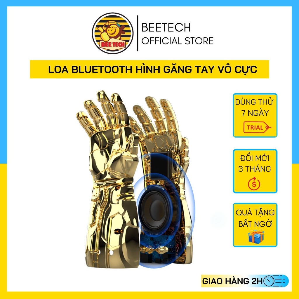 Loa Bluetooth Hình găng tay vô cực, chất âm hay dùng decor và giải trí - Beetech