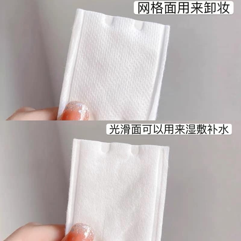 Bông Tẩy Trang Cotton, Bông Trang Điểm 222 Miếng Túi Giây Rút Tiện Dụng Laneila