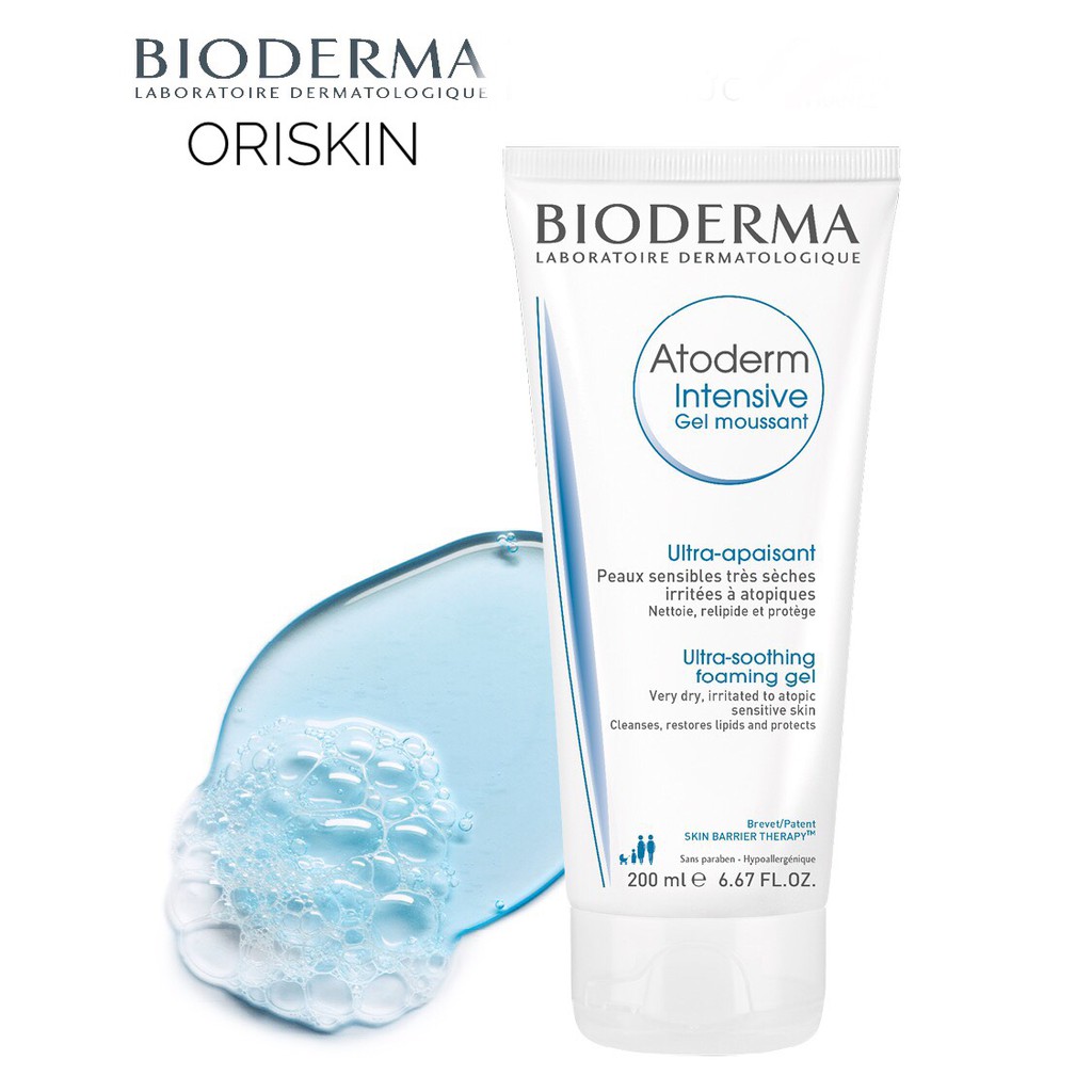 Bioderma Gel Làm Sạch Và Dịu Da Bioderma Dành Cho Da Khô Atoderm Intensive Gel Moussant 200ml