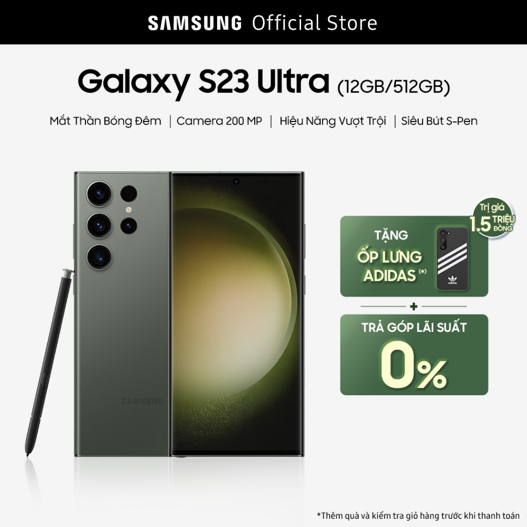 Bộ sưu tập giới hạn: Điện thoại Samsung S23 Ultra 8GB/256GB + Đồng hồ Galaxy (Watch5/Watch4 Classic) + Duo Charger