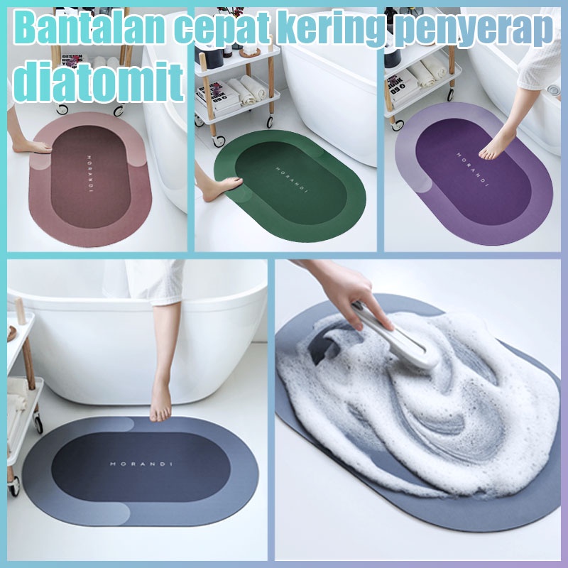 Thảm Lót Sàn Nhà Siêu Thấm Hút Chống Trượt Nhanh Khô Tiện Dụng Cho Nhà Tắm