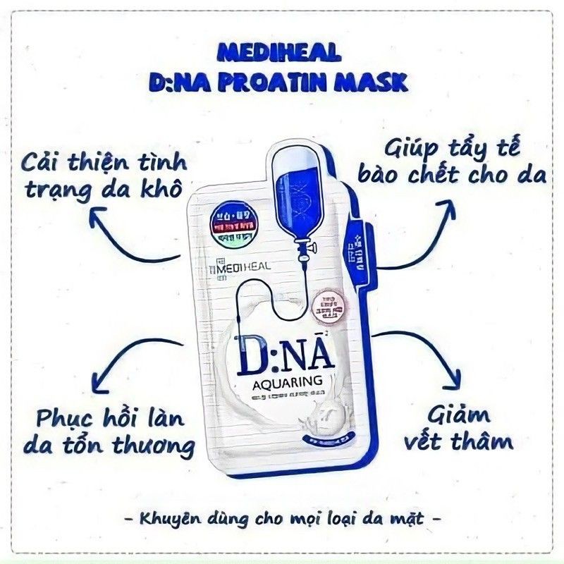 Mặt nạ Mediheal ( DNa, Pep) date 11/2021- hộp 10 miếng