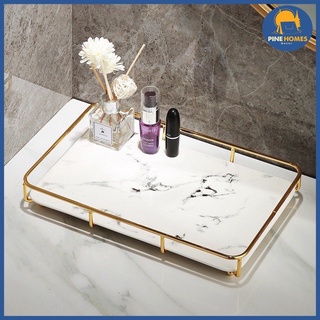 Khay sứ để đồ mĩ phẩm, đồ dùng decor gốm sứ cao cấp