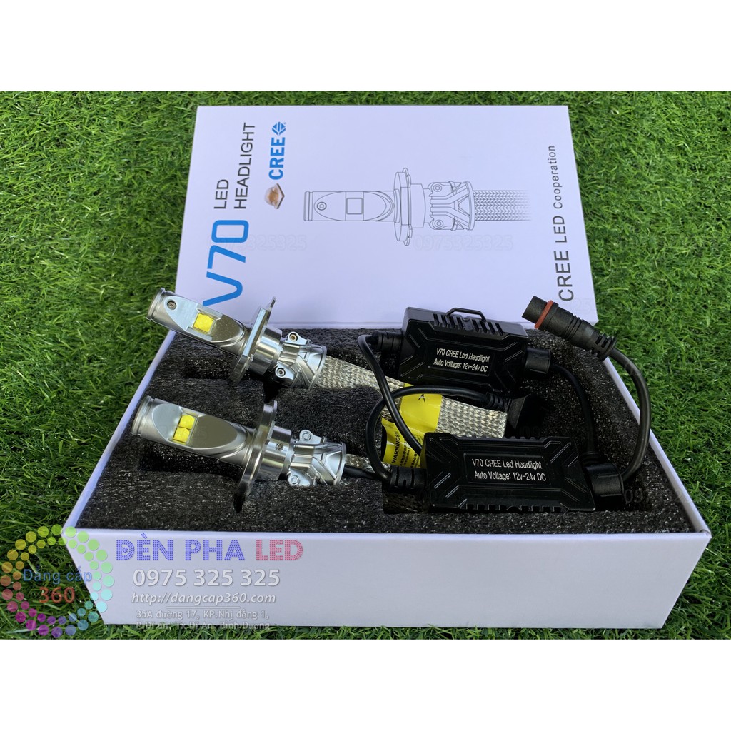 2 bóng - CHÍNH HÃNG - Đèn Led CREE XHP70 V70 Vua đèn Led nhân XHP50 + XHP70 - sáng hơn XHP70 L9 L8 L7 L5