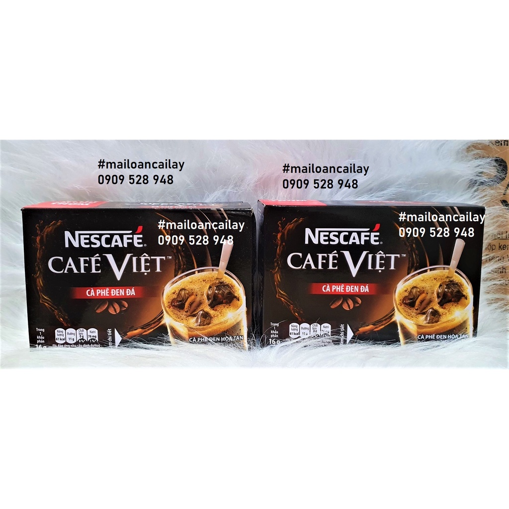 Cà phê VIỆT đen đá hòa tan NESCAFÉ 240g (Hộp 15 gói x 16g) mẫu tết