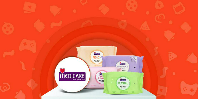 - medicare - 1 bịch khăn ướt medicare 20 tờ