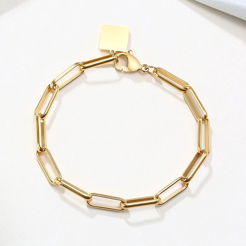 Vòng tay mắt xích 12mm chất liệu thép không gỉ JP5