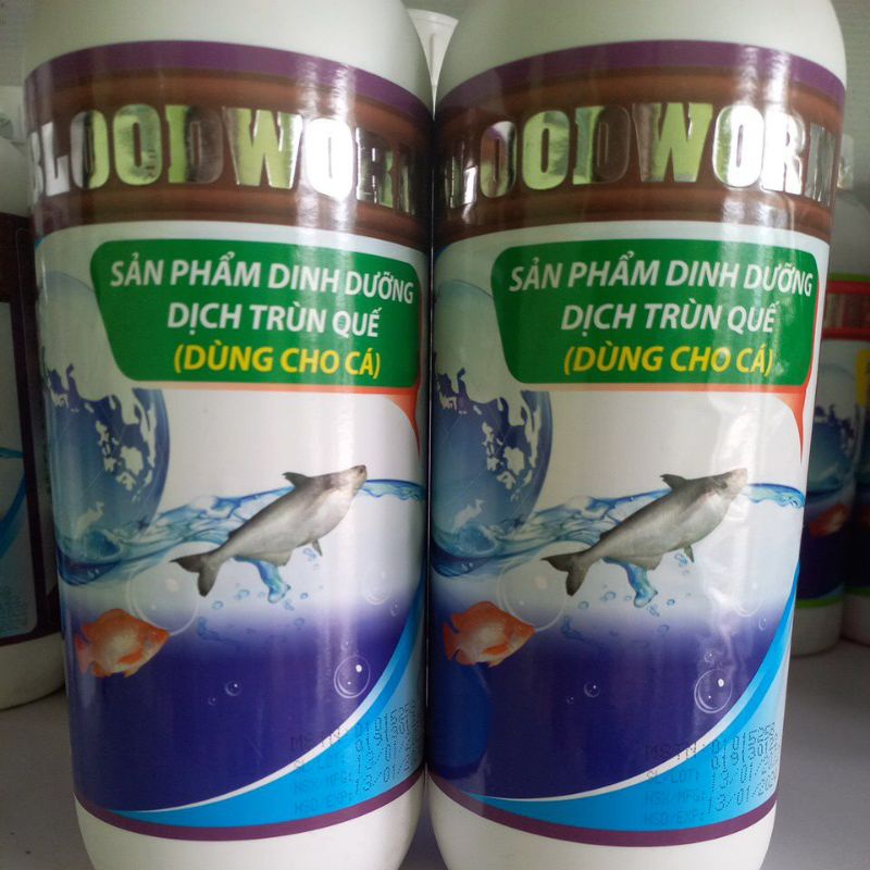 Dịch trùn quế cho cá, lươn, ếch chai 1L