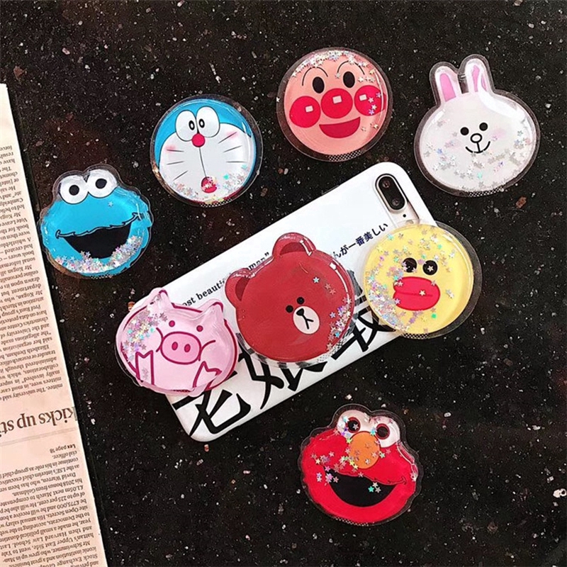 Giá đỡ điện thoại dạng nhẫn đeo tay kiểu hoạt hình xinh xắn