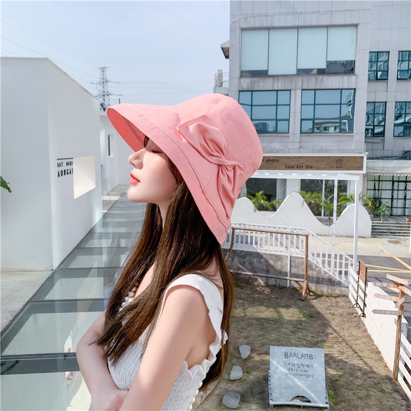 Nón Tai Bèo Đính Nơ Dễ Thương Thời Trang Mùa Hè Cho Nữ
