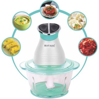 Máy xay thịt cá, thực phẩm cao cấp đa năng 2 lưỡi 2 tốc độ hayasa ha-383 cốt hợp kim