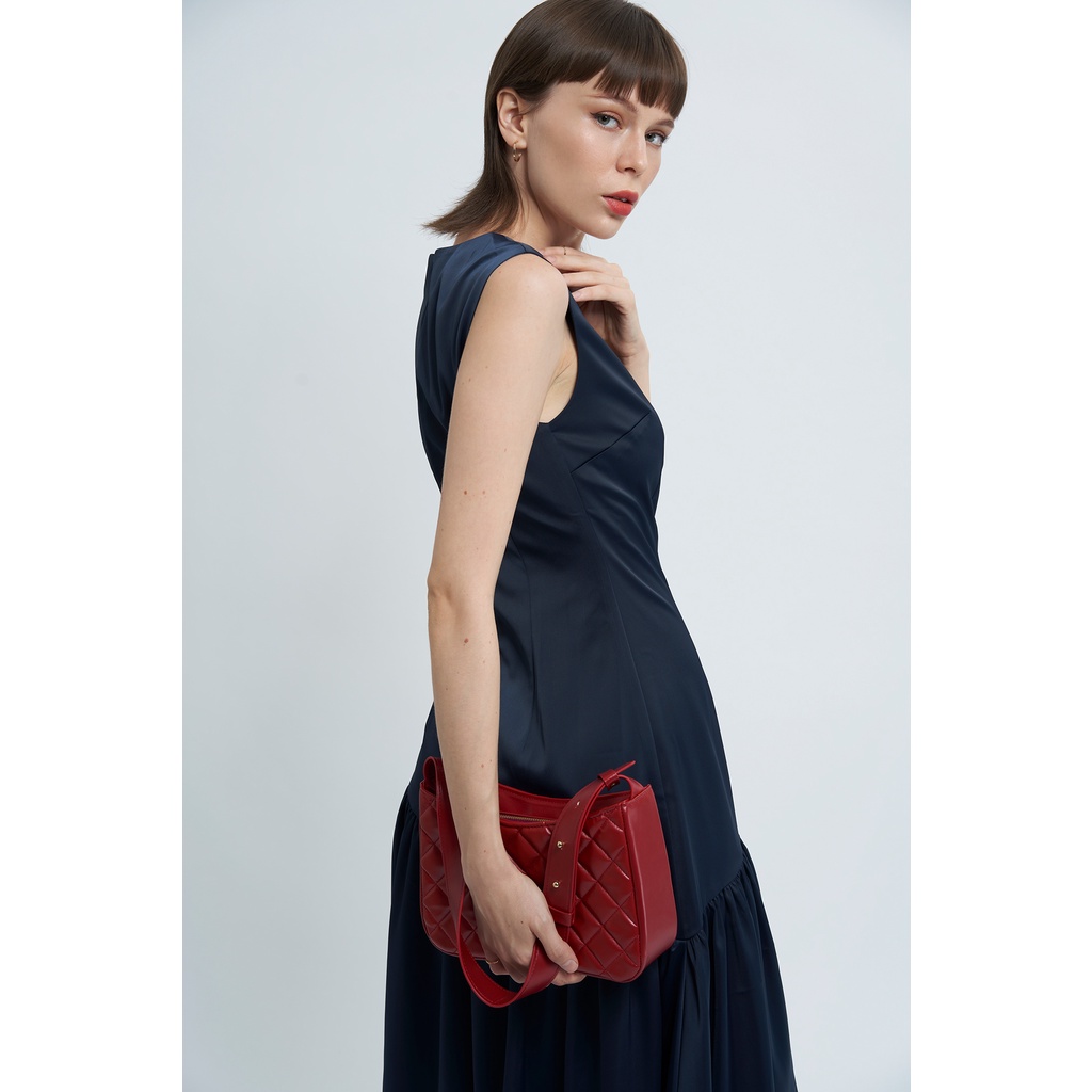 Đầm lụa không tay KHÂU BY CQ Yashita