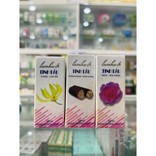 Tinh dầu Lam Hà - Trầm Hương / Ylang Lan Tây / Hoa hồng - 10ml