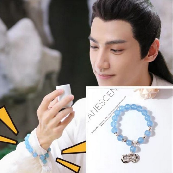 Vòng tay Dạ Thần Nhuận Ngọc Hương Mật Tựa khói sương Mỹ nhân lệ linh hỏa châu lắc tay cổ trang