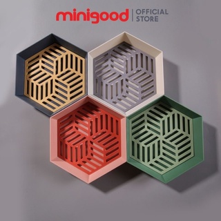 Dĩa nhựa đựng trái cây hình lục giác MINIGOOD