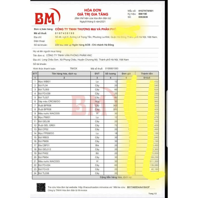 COMBO 10 ỐNG MỰC TÍM THIÊN LONG FPIC-01, FPIC-02